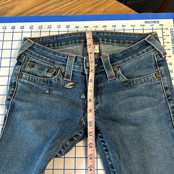Vintage True Religion Joey low rise flare jeans size 28 - Picture 7 of 11